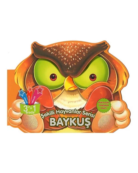 Şekilli Hayvanlar Serisi - Baykuş Parıltı Yayınları ürün görseli