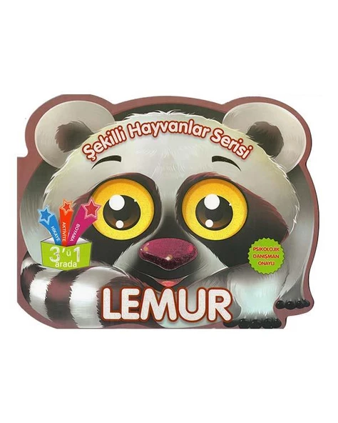 Şekilli Hayvanlar Serisi - Lemur Parıltı Yayınları ürün görseli