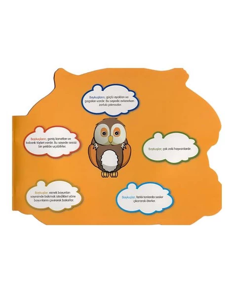 Şekilli Hayvanlar Serisi Baykuş Parıltı Yayınları - Resim 3