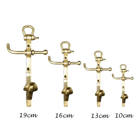 Askılık 100Mm Çıpa Objeli Çimolu  Pirinç Döküm - 5