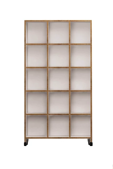 Mymob Crotone Tekerlekli Geniş Kitaplık - 2