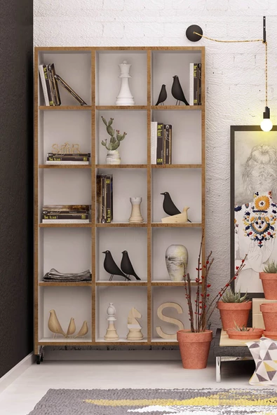 Mymob Crotone Tekerlekli Geniş Kitaplık