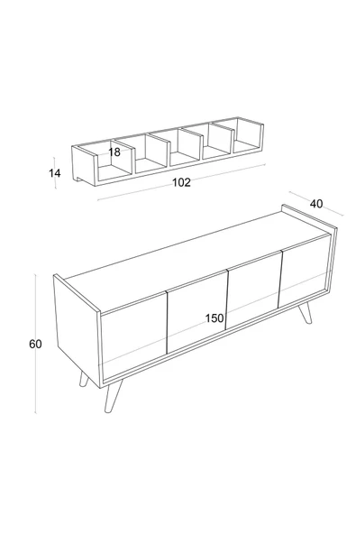 FUHO Siena Tv Sehpası - 4