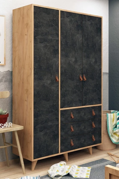 Mymob Chunky 3 Kapaklı Gardrop - 2