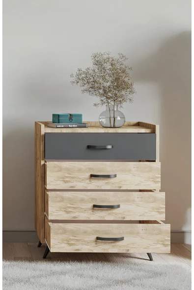 Mymob İda 4 Çekmeceli Şifonyer - 2