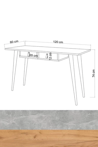 Mymob Bej Kahve No Color Komodin MY214001 - 4