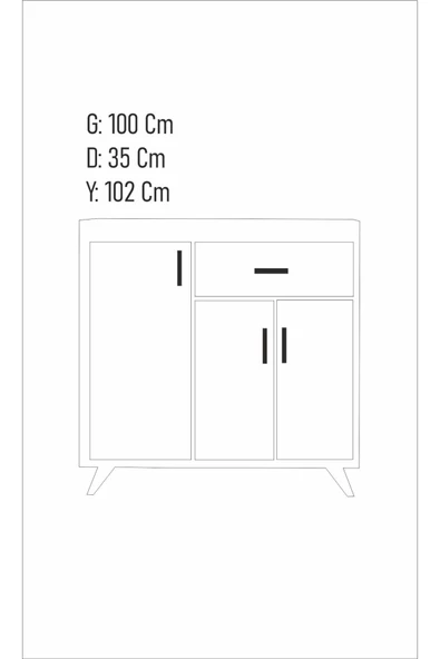 Mymob Alara Çok Amaçlı Dolap - 3