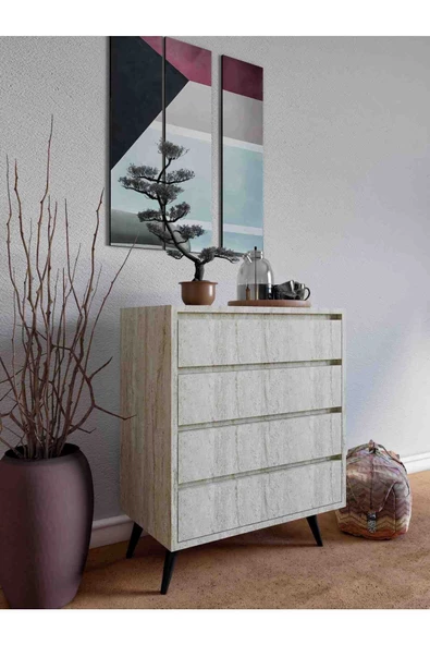 Mymob Suvera 4 Çekmeceli Şifonyer - 2