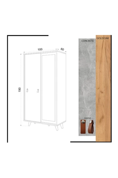 Mymob My Mob Betong Plus Rana Sürgü Gardırop - 2