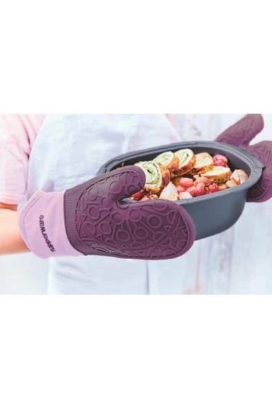 Silikon Koruyucu Fırın Eldiveni Pembe - 2