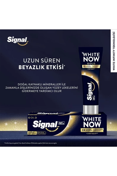 Diş Macunu White Now Gold Anında 3 Kat Beyazlık 75 ml - 4