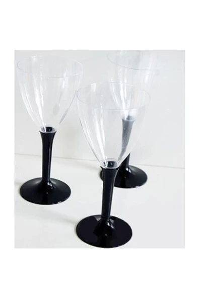 Plastik Kadeh Kullan At Plastik Bardak 10 Adet Şeffaf Plastik Kadeh Parti Malzemesi - 2