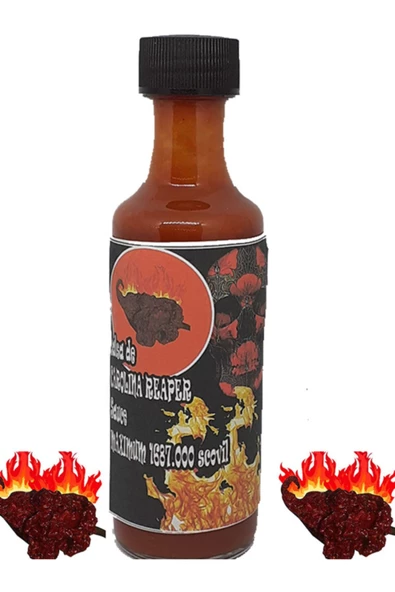 100 ml Carolina Reaper Biberi Sosu Bire Bir Orginal Ürün1687.000 Scovile Shu