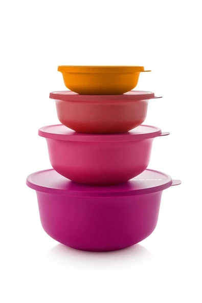 Aloha Kap 4'lü Set 450 Ml- 1 Lt- 2lt- 4 Lt - 2