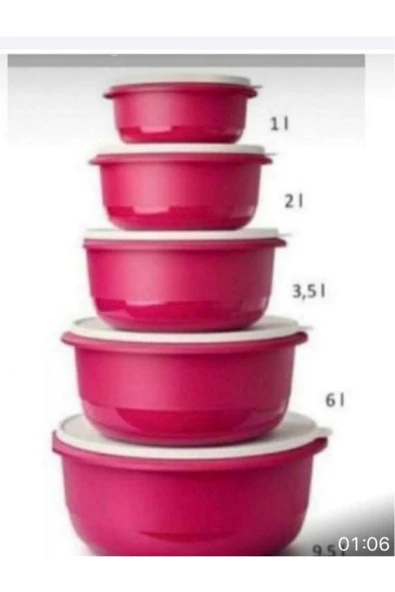 Mega Miksim 5'li Tam Set Fuşya Özel Kapak - Resim 2