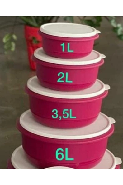 Miksim 4 Lü Set Gül Kurusu 6 Lt 3.5 Lt 2 Lt 1 Lt ürün görseli 1