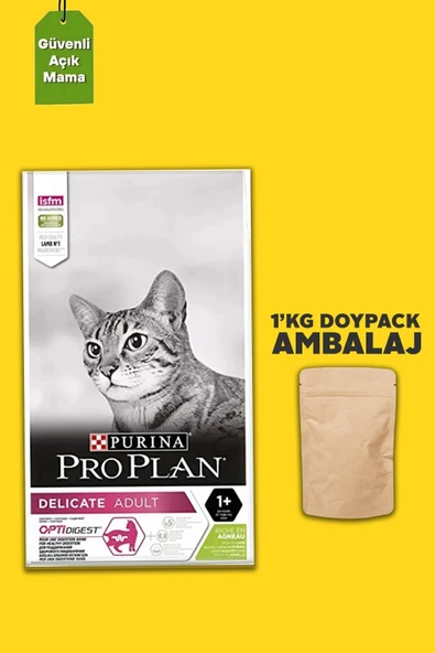 Kuzu Etli Hassas Sindirim Sistemlerine Uygun Kedi Maması - 1 KG