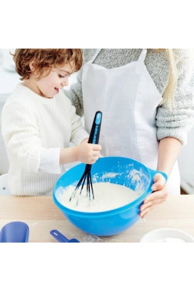 Modern Peri Set Kaşık Kepçe Spatula Çırpıcı Kevgir Kaşık Altlığı - 4