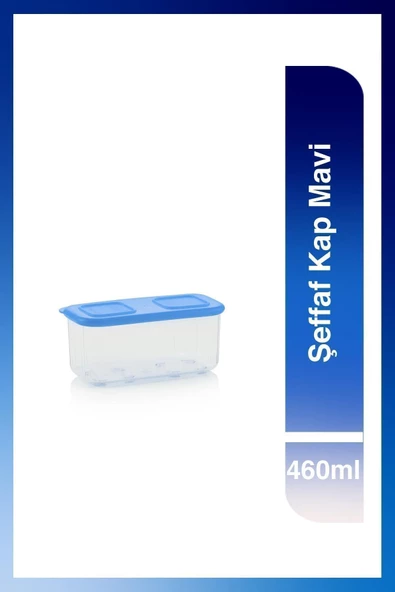 Şeffaf Kap Buzdolabı Gıda Saklama Kabı 460ml ürün görseli 1