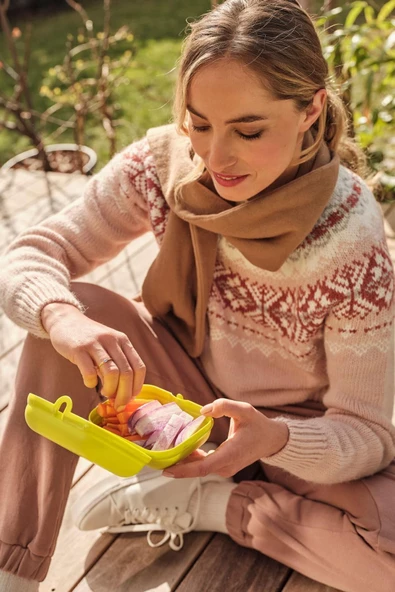 Eco+ Büyük Taşıma Kabı Limon-Yeşil - 3