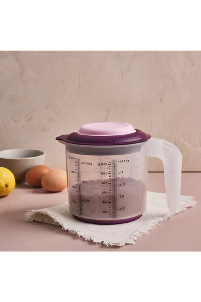 Karıştır Sakla 1.25 Litre Ölçülü Mor Karıştırma Kabı Hsgl - 4