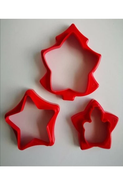 Kırmızı Kurabiye Kalıbı Set - 2