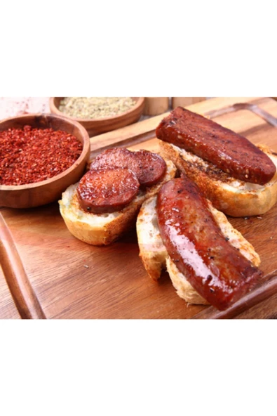 Dana Sucuk Acılı 1 Kangal 450-500 Gr, Etin Ehli Yağmur Kasap’tan Doğal Besi %100 Dana Kasap Sucuk - 2