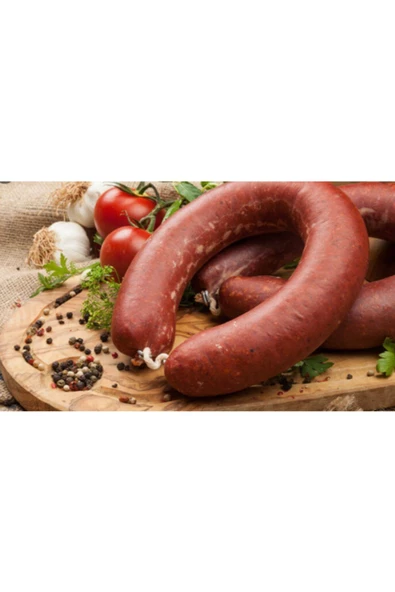 Dana Sucuk Acılı 1 Kangal 450-500 Gr, Etin Ehli Yağmur Kasap’tan Doğal Besi %100 Dana Kasap Sucuk - 7