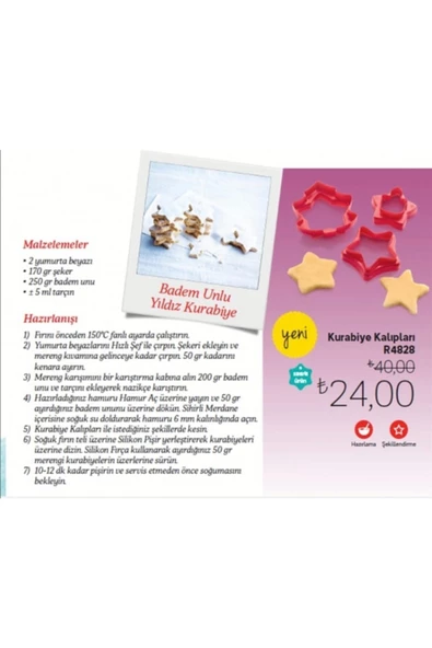 Kırmızı Kurabiye Kalıbı Set - 3