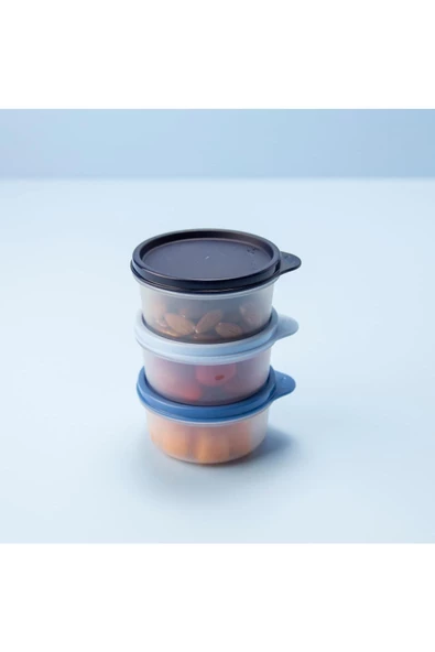 Atıştırmalık Kaplar Beyaz 3'lü Set - 3