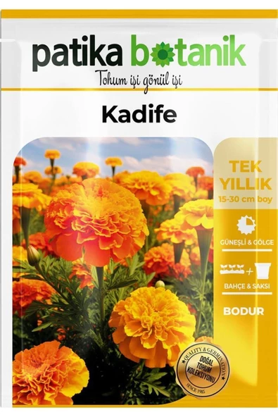 50 Adet Bodur Kadife Çiçek Tohumu (TAGETES L.)