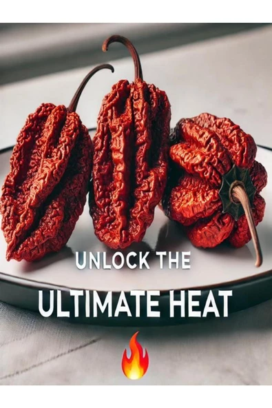 Bhut Jolokia Dünya'nın En Acı 2 nci Biberi Kurutulmuş Biber 3 adet - 6