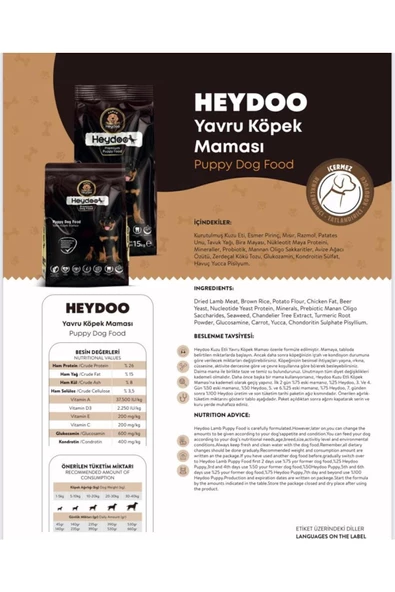 Yavru Köpek Maması Kuzu Etli 15 Kg - 4