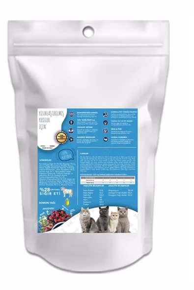 Biftekli Kısır Kedi Maması 1 Kg ürün görseli 1