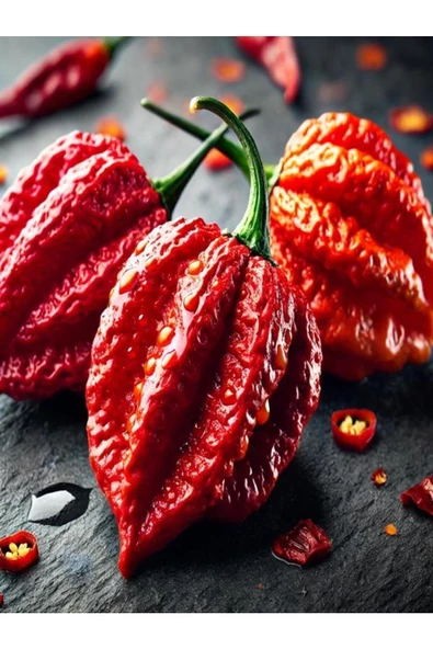 3 Adet Trinidad Moruga Scorpion Biberi Dünyanın En Acı 2.nci Biberi - 6