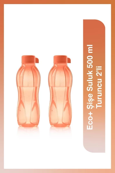 Eco+ Şişe Suluk 500 Ml Turuncu 2'li