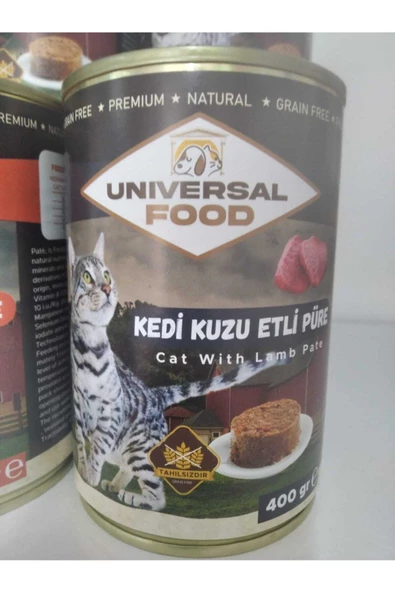 Unıversal Food Kuzu Etli Kedi Konserve Pate Mama