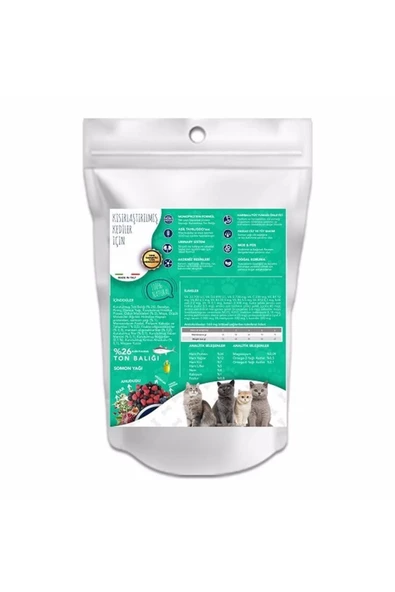 Ton Balıklı Kısır Kedi Maması 1 Kg ürün görseli 1