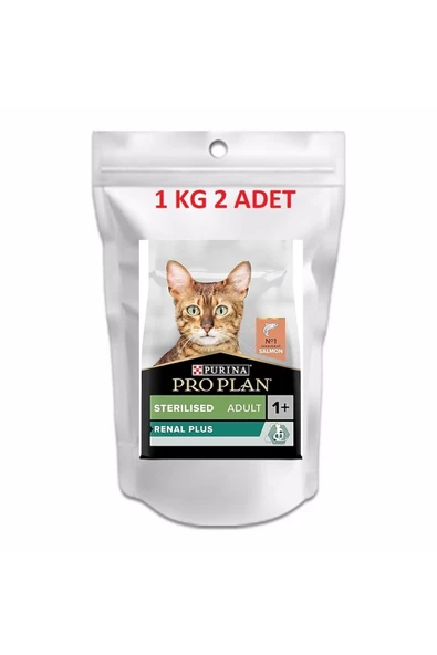 Pr0 plan Somonlu Kısır Kedi Maması Özel Paketleme 1 kg x 2 adet