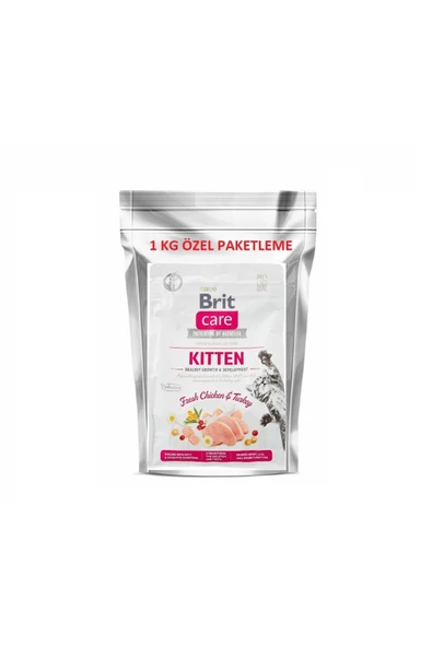 care Tavuk ve Hindili Yavru Kedi Maması 1 kg ürün görseli 1