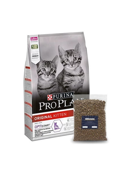Proplan Kitten Tavuklu Yavru Kedi Maması- 1 Kg - Mama Kabı Ve Kürek ürün görseli 1