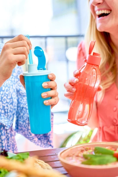 Eco Şişe Suluk Kolay Kapak 500 ml Pembe - Resim 5