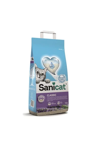 Classic Lavantalı Oksijen Kontrollü Ultra Emici Kedi Kumu 10 Lt