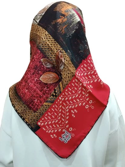 LEVİDOR İ-3409 TWİLL İPEK EŞARP - 9