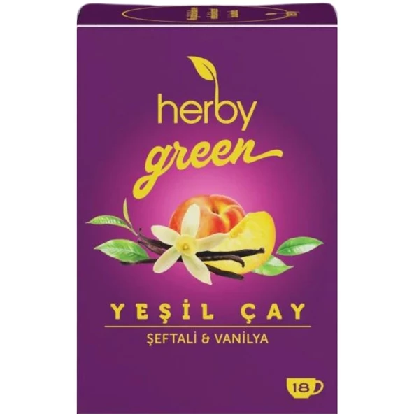 Herby Yeşil Çay Şeftali ve Vanilya