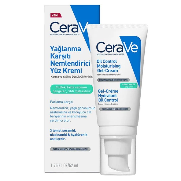 CeraVe Yağlanma Karşıtı Nemlendirici Yüz Kremi 52 ml ürün görseli 1