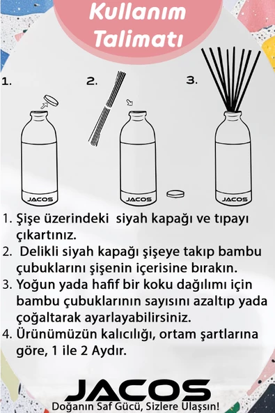 Lavanta Kokulu Bambu Çubuklu Lavanta Çubuklu Oda Kokusu 100ml Reed Diffuser - 4