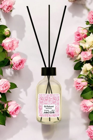 Gül Bakçesi Kokulu Bambu Çubuklu Gül Bahçesi Kokulu Çubuklu Oda Kokusu 100ml Reed Diffuser