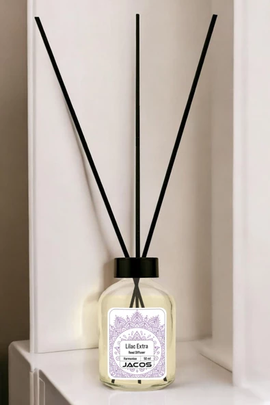 Leylak Kokulu Bambu Çubuklu Leylak Kokulu Çubuklu Oda Kokusu 50ml Reed Diffuser - 3