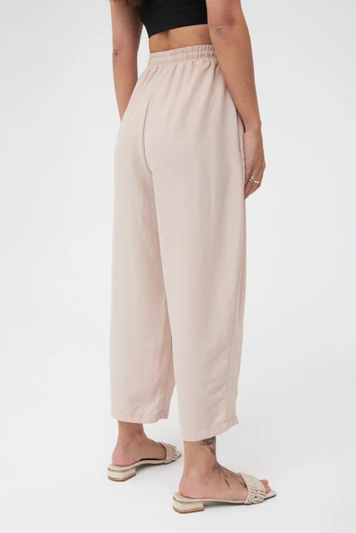 Krem Cepli Ayrobin Şalvar Pantolon - 10